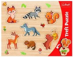 Vkládačka - puzzle - lesní zvířátka