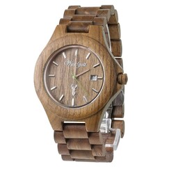 Dřevěné hodinky Gams Premium - hodinky pro myslivce