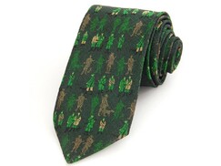 Myslivecká kravata - motiv Myslivecké sdružení