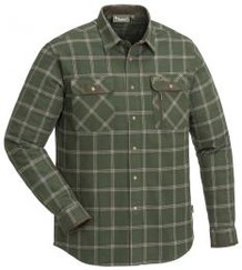 Pinewood flanelová košile Prestwick exclusive zeleno/hnědá