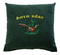 Polštářek pro myslivce - motiv  Bažant
