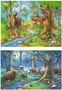 Puzzle pro malého myslivce - Zvířátka v lese 2x24 dílků