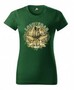 Myslivecké tričko dámské - Kanec zelené