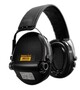 Elektronická sluchátka Sordin Supreme Pro-X - černé - kožený pásek - PVC náušníky