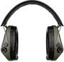 Elektronická sluchátka Sordin Supreme Pro-X - zelené - kožený pásek - PVC náušníky