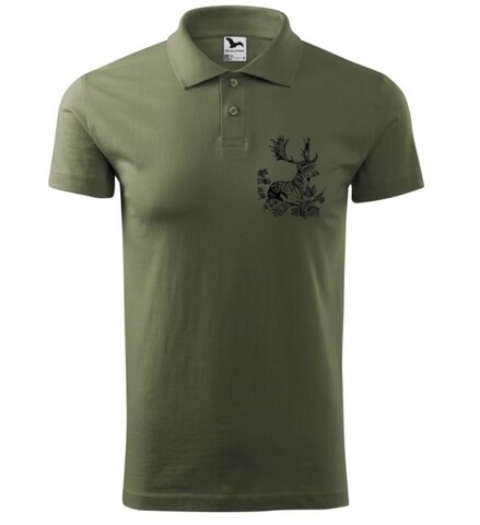 Lovecká polokošile s motivem daňka